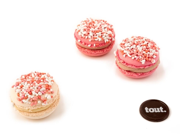Geboorte macarons 8 stuks
