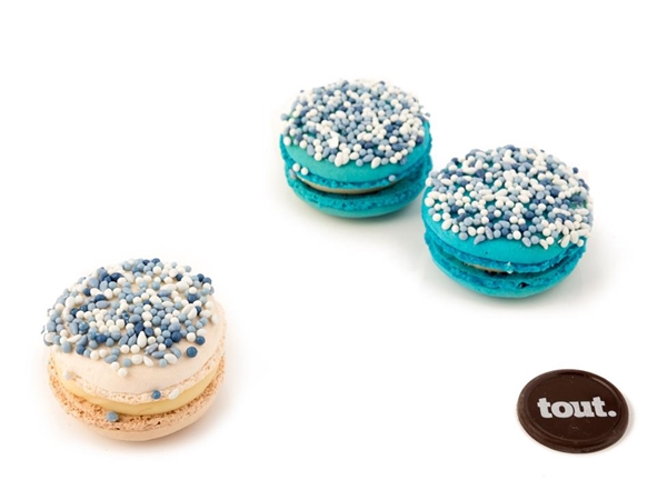 Geboorte macarons 16 stuks