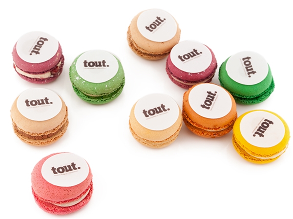 Macarons fondant logo(grootverpakking)